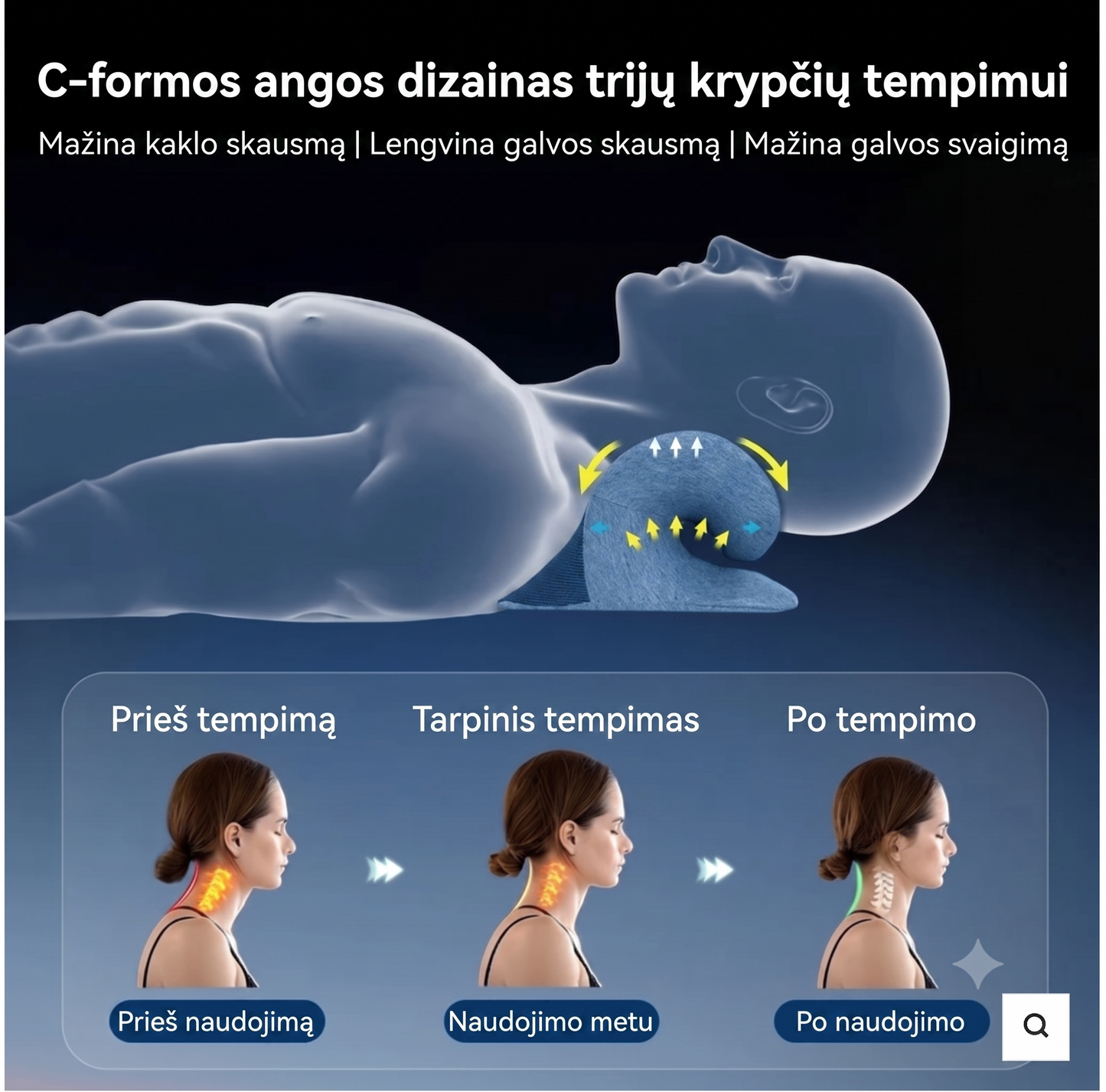 Spinarest Ergonomic Neck Pillow